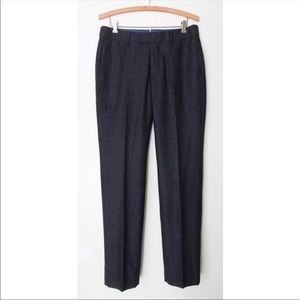 Bonobos Slim Fit Vitale Barberis Canonico Wool Italy Trousers Pants Navy 30/32